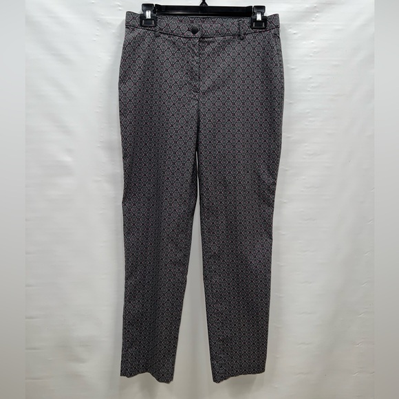 Allison Daley Pants Women’s Sz10P Multicolor Rayon Blend Stretch Pockets - Picture 1 of 13